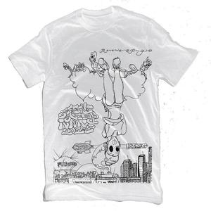 Image of Sitting Upside Down T Shirt (White)