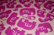 Image of Pink FTL Elephant Stickers (Limited Edition)