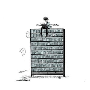 Image of PRINT :: LITTLE DREAMS, BIG BOOKCASE