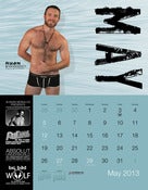 Image of BLOWOUT: Ryan Kirk Signed "The Men of 2013 : Los Angeles" 13-Month Calendar