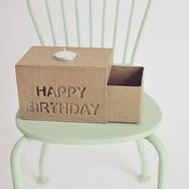 Image of Caja corredera de Papel Art HAPPY BIRTHDAY