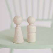 Image of Muñecos para dedos de madera