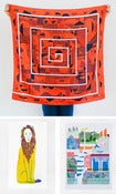 Image of MAZE FUROSHIKI + RISOGRAPH PRINTS BOX SPECIAL 