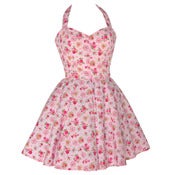 Image of 50s Style Sweetheart Rose Print Dress