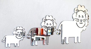 Image of Shatterproof Lion Family Mirrors