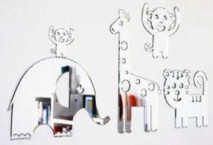 Image of Shatterproof Zoo Mirror Set