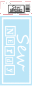 Image of Sew Nerdy ~ Car Decal (Winter White)