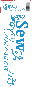Image of Sew Obsessed ~ Car Decal (Ice Blue)