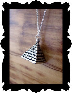 Image of Acid Cult Sterling Silver Pyramid Necklace