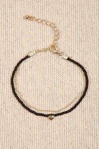 Heart Plait Friend Bracelet