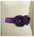 Image of Purple Chiffon Wedding Sash 