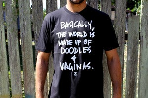 Image of Doodles & Vaginas Tee: Black