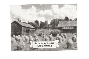 Image of Kuralan kylämäki tea towel/table mat |<br /> Kuralan kylämäki -keittiöliina/tabletti 