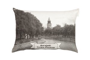 Image of Aurajoki interior pillow | Aurajoki-sisustustyyny 