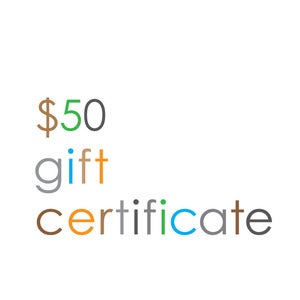 Image of Gift Certificate $50