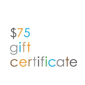 Image of Gift Certificate $75