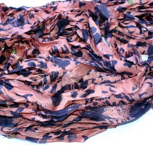 Image of Vintage Coral: Jersey Girl Reclaimed Silk Ribbon