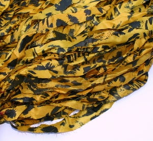 Image of Bold Yellow: Jersey Girl Reclaimed Silk Ribbon