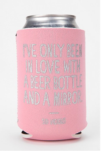 Image of BEER BOTTLE AND A MIRROR Koozie