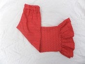 Image of Red Dot Ruffle Pants