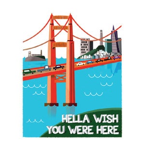 Image of Relationship: Hella Wish You Were Here Card
