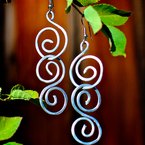 Image of Triple Spiral Earrings