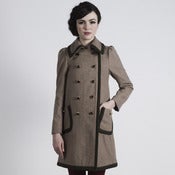 Image of chelsea coat - tan/olive