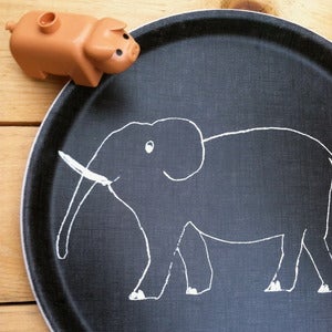 Image of Kids Linen Tray: Elephant