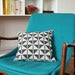 Image of Black Faroese Patterned Cushion