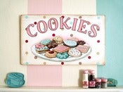 Image of COOKIES vintage style hand painted sign 