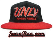Image of Vintage Deadstock UNLV Running Rebels Sports Specialties Wool Script Snapback Hat Cap