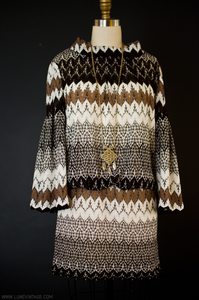 Image of Mod Molly Bell Sleeve Mini Dress