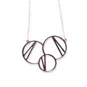 Image of geometric abstraction bubbles necklace [mirrored]