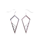 Image of geometric abstraction cone earrings [mirrored]