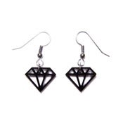 Image of diamond earrings [black]