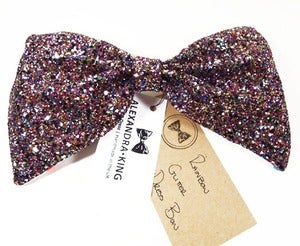 Image of Glitter Dress Bow - COLOUR OPTIONS