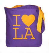 Image of Exclusive classic "I love LA" reversible Tote bag