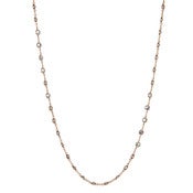 Image of " New " Kara Ackerman <i> Talulah <i/> Rose Gold Faceted Stone Strand Necklace 36" 