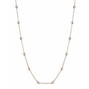Image of " New " Kara Ackerman <i> Talulah <i/> Rose Gold Faceted Stone Strand Necklace 36" Set Apart 