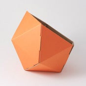 Image of ICO recycled cardboard basket various colours