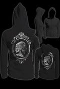 Image of Lolita Skull Thermal Hoodie Style # 6168H
