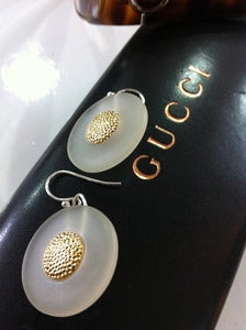 Image of Gucci vintage button earrings 