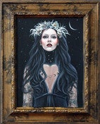 Image of Coyolxauhqui Original Framed Painting