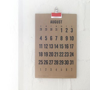 Image of 2013 Wall Calendar - Kraft