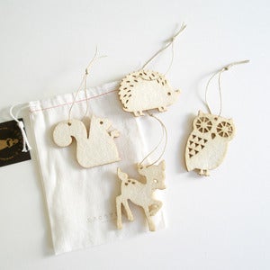 Image of Holiday Tree Ornament White