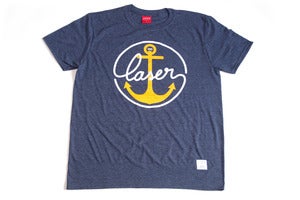 Image of Sail Home Tee heather navy