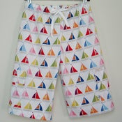 Image of Beach shorts - sailboats in sailor