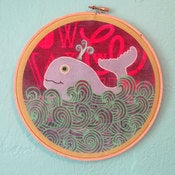 Image of ONE HAPPY WHALE :     wall hanging 