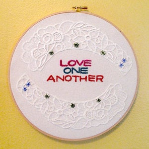 Image of LOVE ONE ANOTHER : Simple Reminders Embroidered 