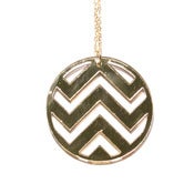 Image of chevron necklace [gold mirror]